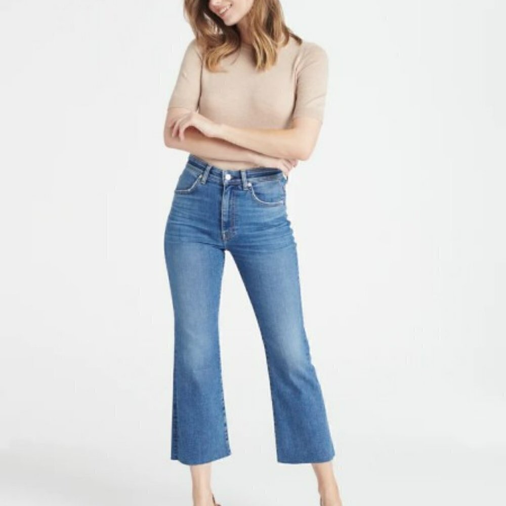 CQY Wes High Rise Crop Jeans in Joy